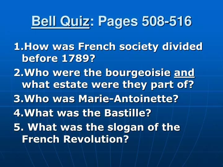 bell quiz pages 508 516