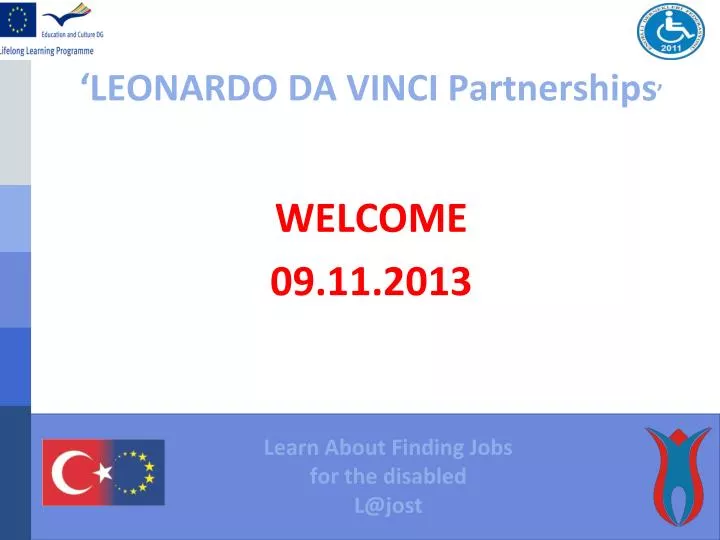 leonardo da vinci partnerships welcome 09 11 2013