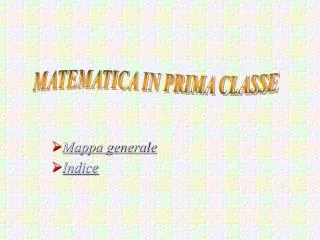 mappa generale indice