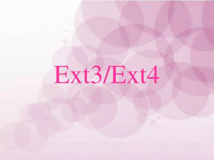 ext3 ext4