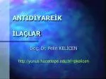 ANTİDİYAREİK İLAÇLAR - slide 1