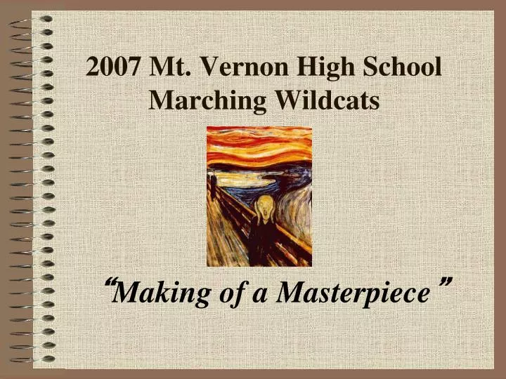 2007 mt vernon high school marching wildcats