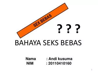 bahaya seks bebas