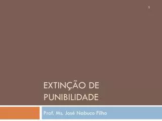 extin o de punibilidade