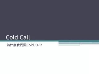 cold call