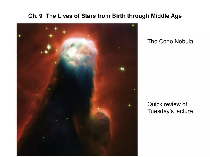 ch 9 the lives of stars from birth through middle age
