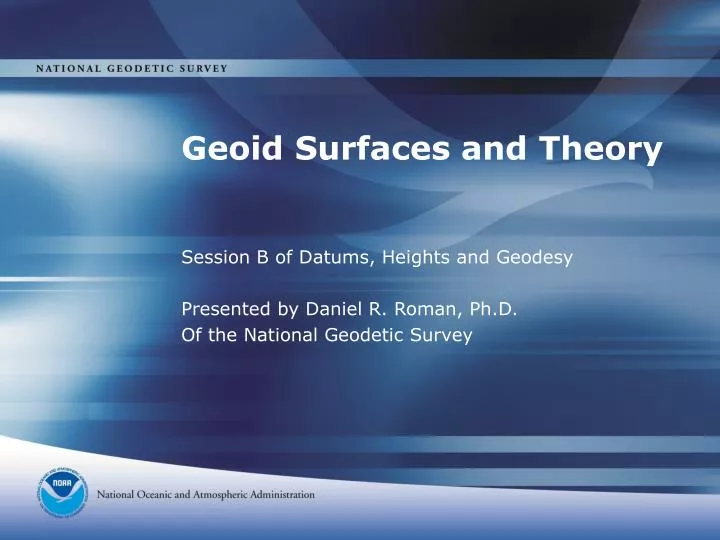 geoid surfaces and theory