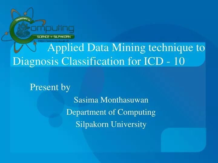 applied data mining technique to diagnosis classification for icd 10