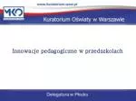 Innowacje pedagogiczne w przedszkolach - slide 1