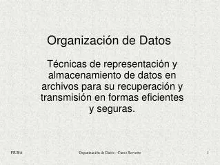 organizaci n de datos