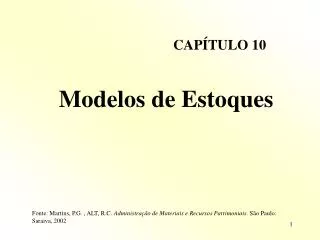 modelos de estoques