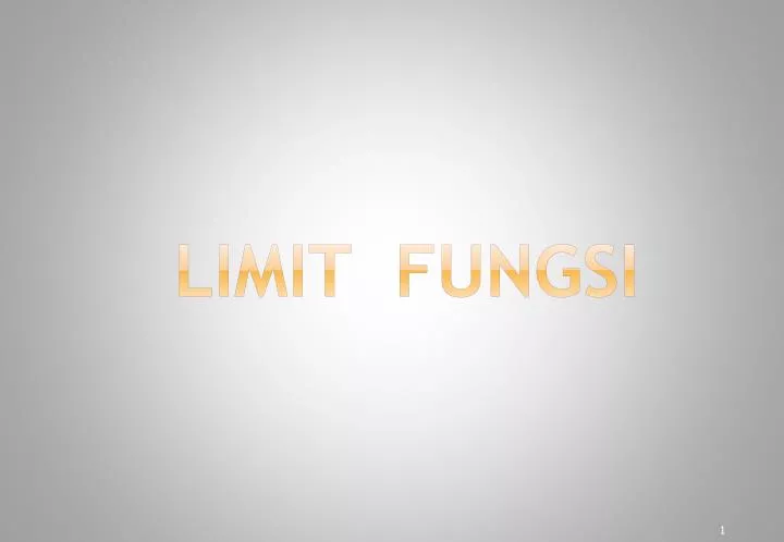 limit fungsi