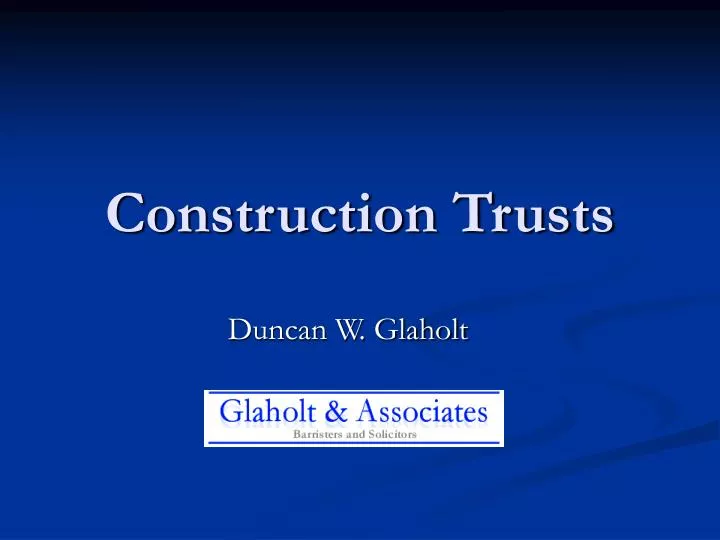 construction trusts