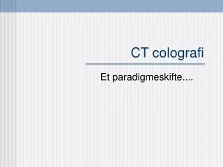 ct colografi