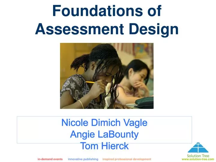 foundations of assessment design