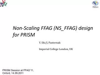 Non-Scaling FFAG (NS_FFAG) design for PRISM