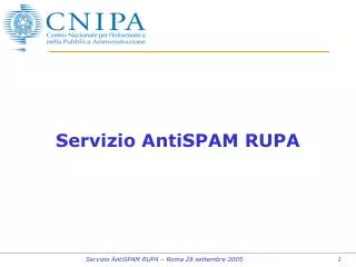 servizio antispam rupa