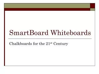 SmartBoard Whiteboards