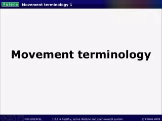 Movement terminology 1