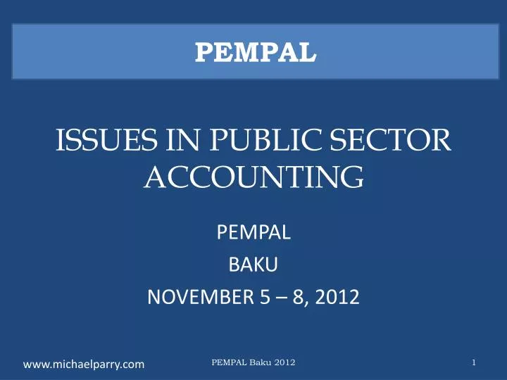 issues in public sector accounting