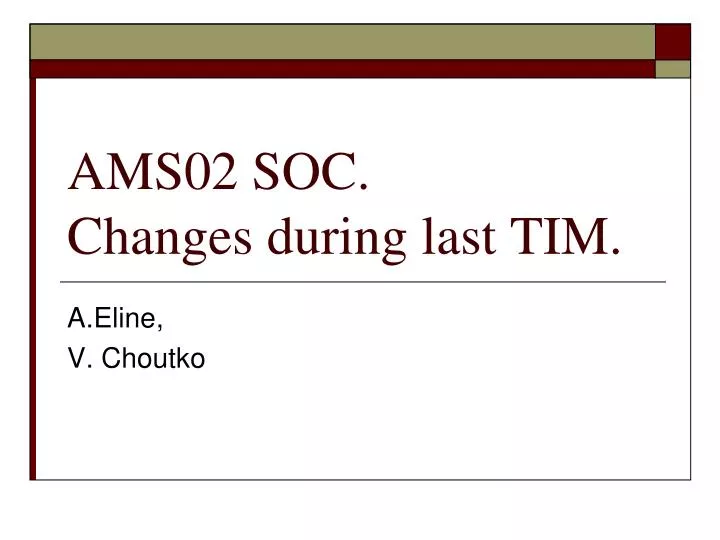 ams02 soc changes during last tim