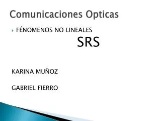 comunicaciones opticas