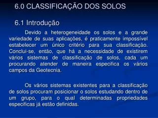 6 0 classifica o dos solos 6 1 introdu o