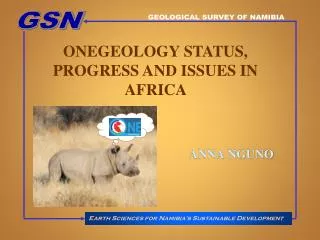 GEOLOGICAL SURVEY OF NAMIBIA