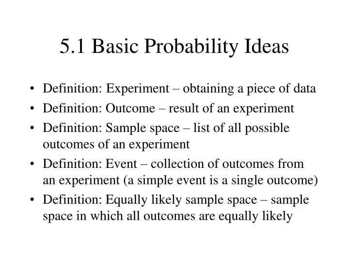 5 1 basic probability ideas