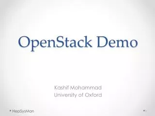 OpenStack Demo