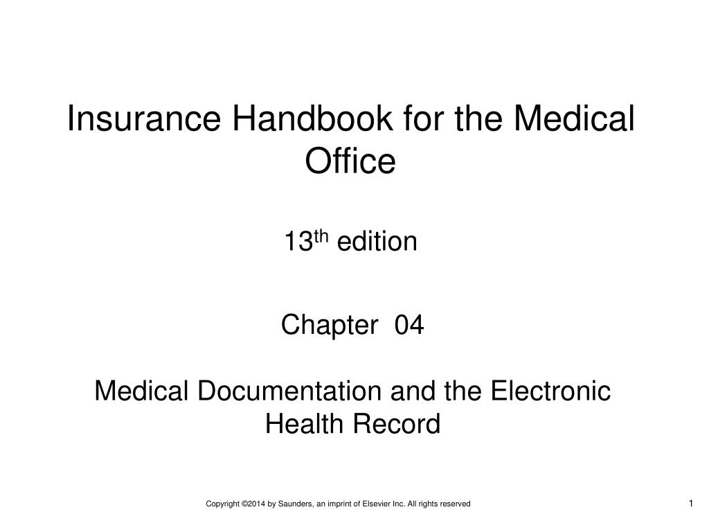 PPT - Chapter 04 Medical Documentation and the Electronic Health Record ...