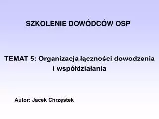 szkolenie dow dc w osp