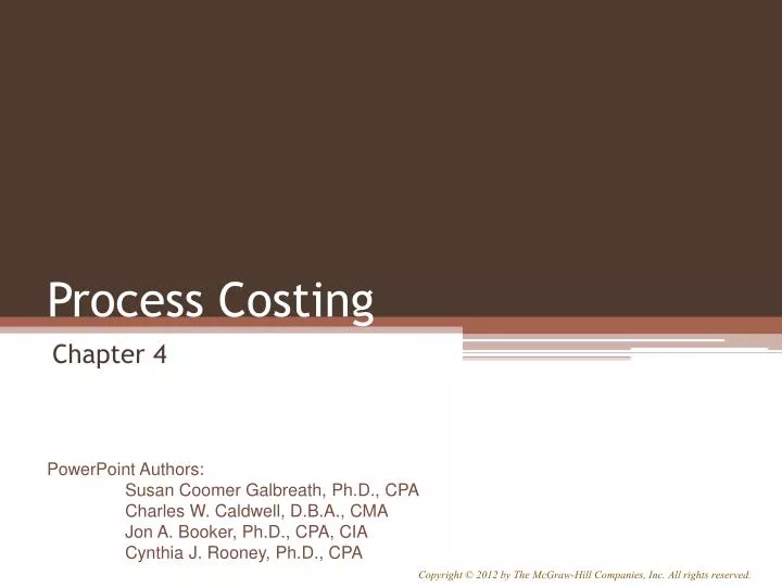 process costing