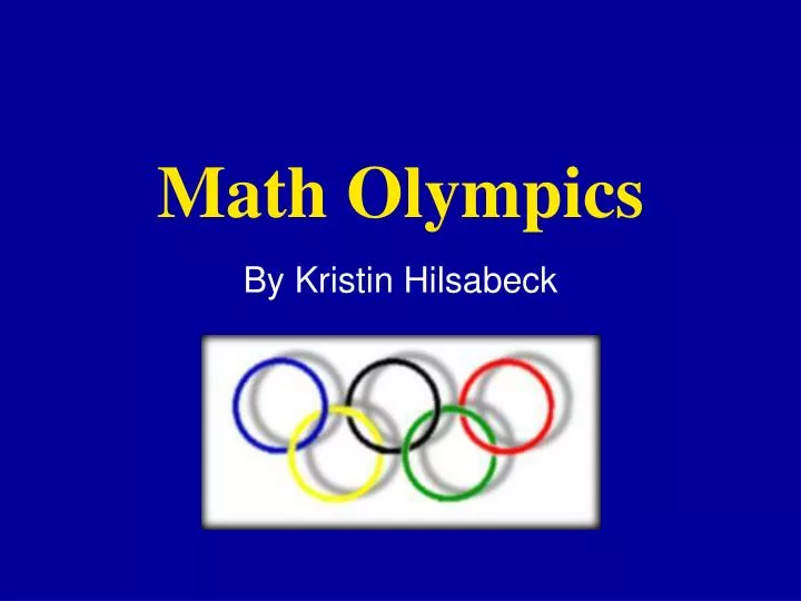 math olympics