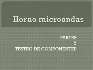 horno microondas
