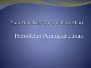 data flow diagram and flow chart