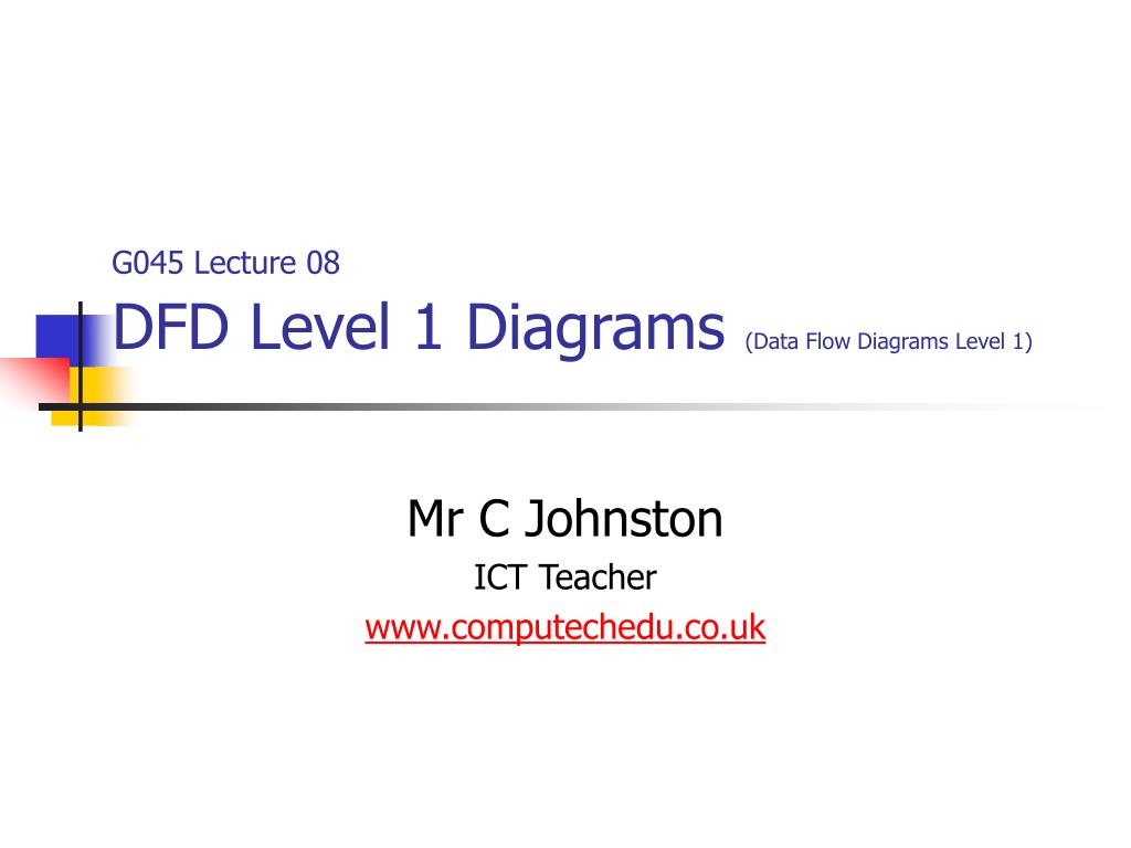 PPT - G045 Lecture 08 DFD Level 1 Diagrams (Data Flow Diagrams Level 1 ...