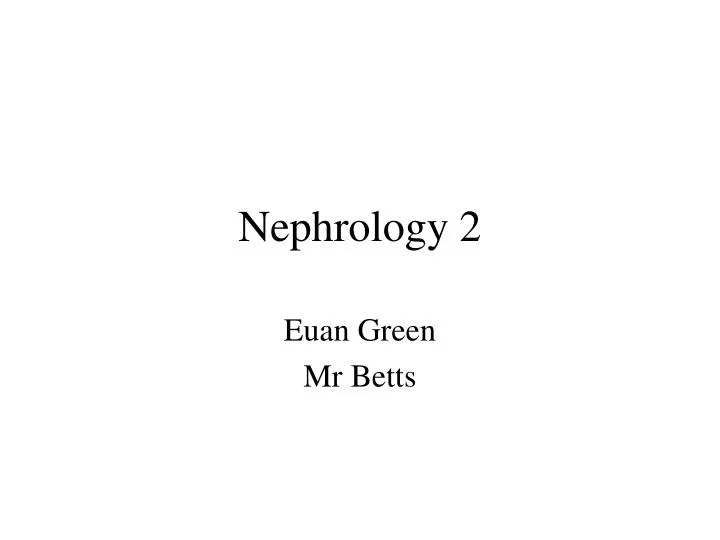 nephrology 2