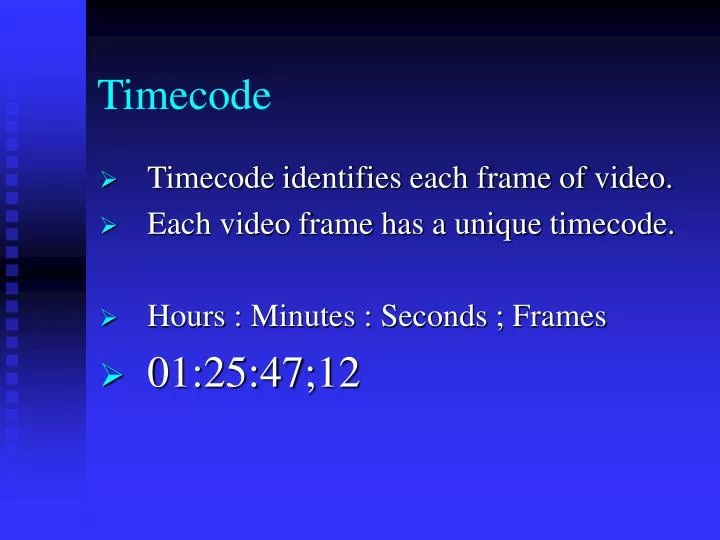 timecode