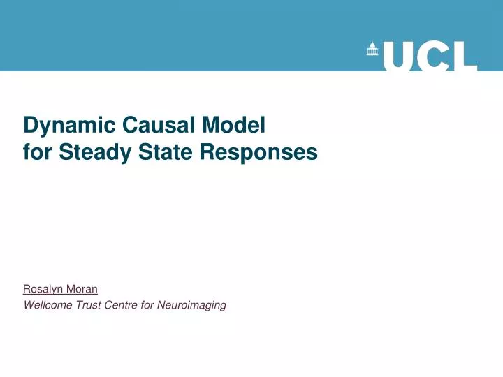 dynamic causal model for steady state responses