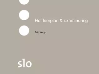 het leerplan examinering