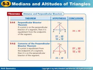 Example 1C: Applying the Perpendicular Bisector Theorem and Its Converse