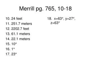 Merrill pg. 765, 10-18