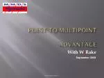Point-to-Multipoint Advantage - slide 1