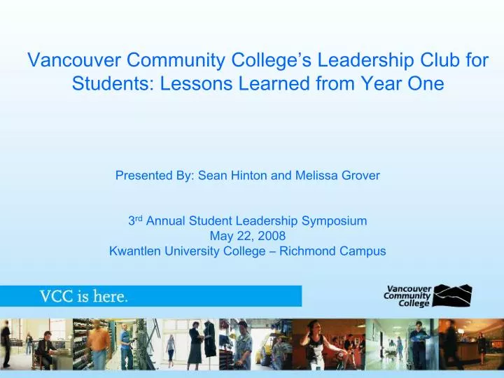 vancouver community college s leadership club for students lessons learned from year one
