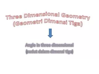 three dimensional geometry geometri dimensi tiga