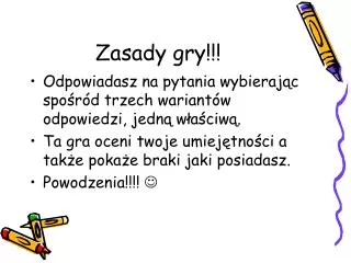 zasady gry