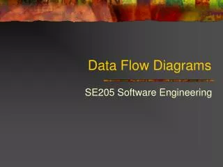 Data Flow Diagrams