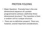 PROTEIN FOLDING - slide 1