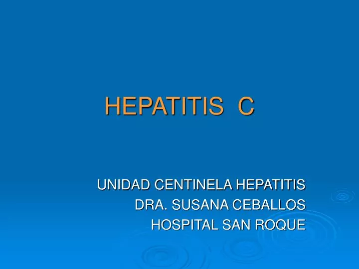 hepatitis c